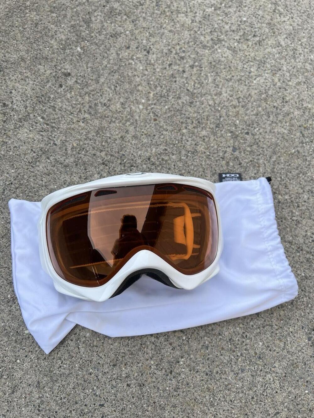 OAKLEY Vintage Y2K Goggles Orange Lens Matte White